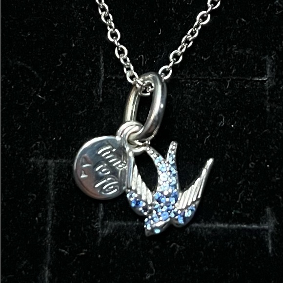 Pandora Swallow Necklace and Earring Set - Picture 2 of 8